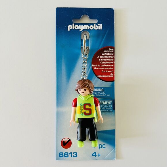 PLAYMOBIL Skater Boy Keychain Keyring Key Fob Holder Bag Charm Accessories 6613 - Picture 1 of 2